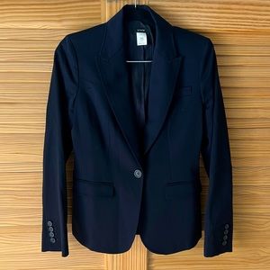 NWOT J. Crew Navy 100% Wool Fitted Blazer